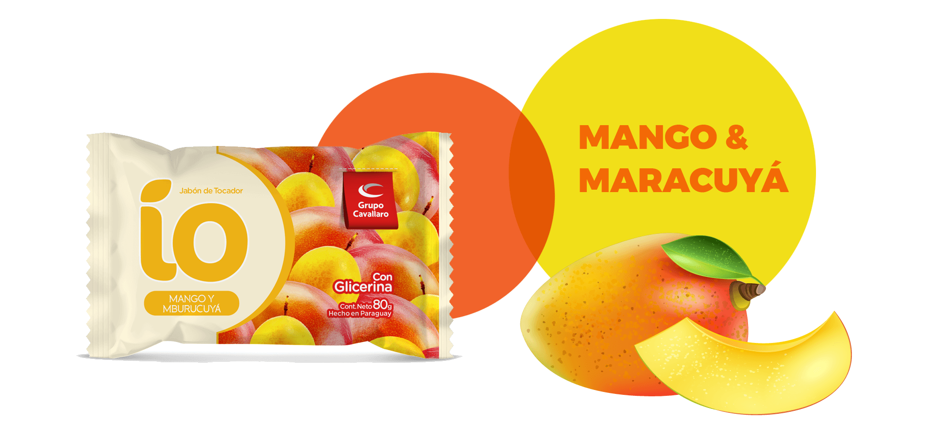 jabon barra io frutal mango maracuya